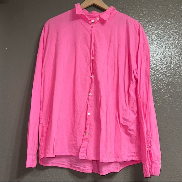 Anthropologie Velvet by Graham & Spencer pink blouse, XL made in the USA - Picture 1 of 5